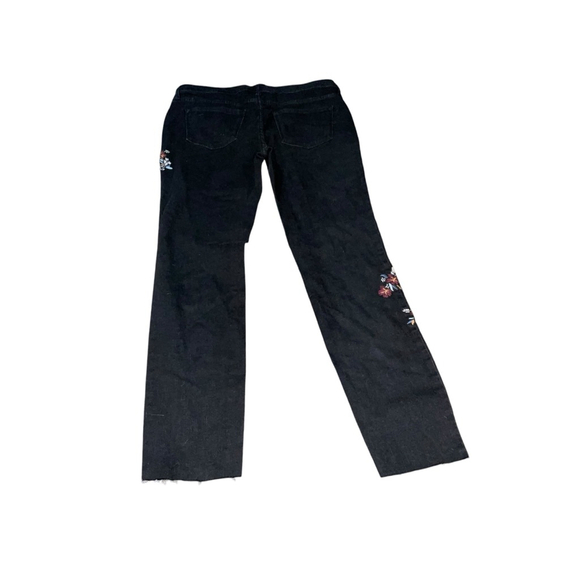 Mossimo Black Embroidered Skinny Jeans - Size 10/30 ✨👖 - Picture 1 of 6